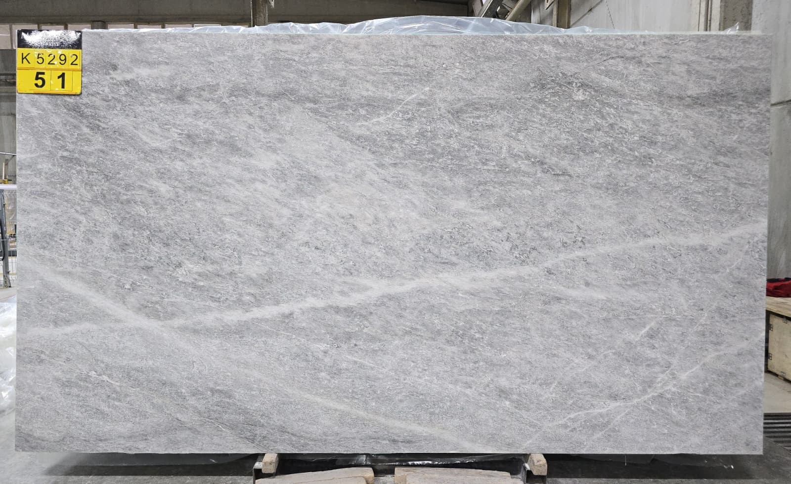 polished Nordic Grey marble slab