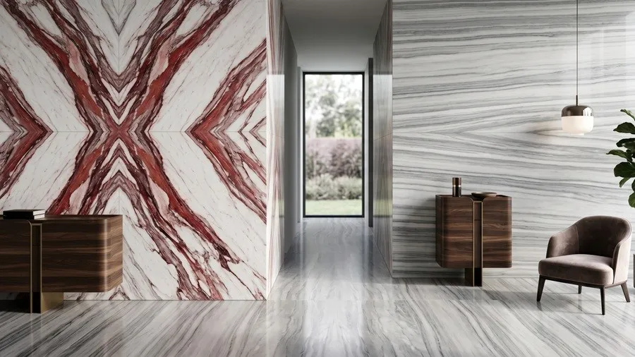 Lujo Invisible: Diseño de Interiores con el Arte del "Bookmatch" y el Vein-Match en Mármol