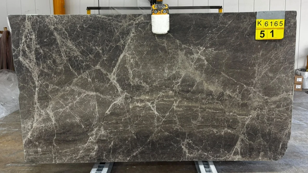thumbnail of Dark Emperador Marble slab Bundle No. K6165 - 20 mm, Finish: Honed, 4.87 m² - Ready to ship, from Eskişehir, Turkey by Marque Natural Stones