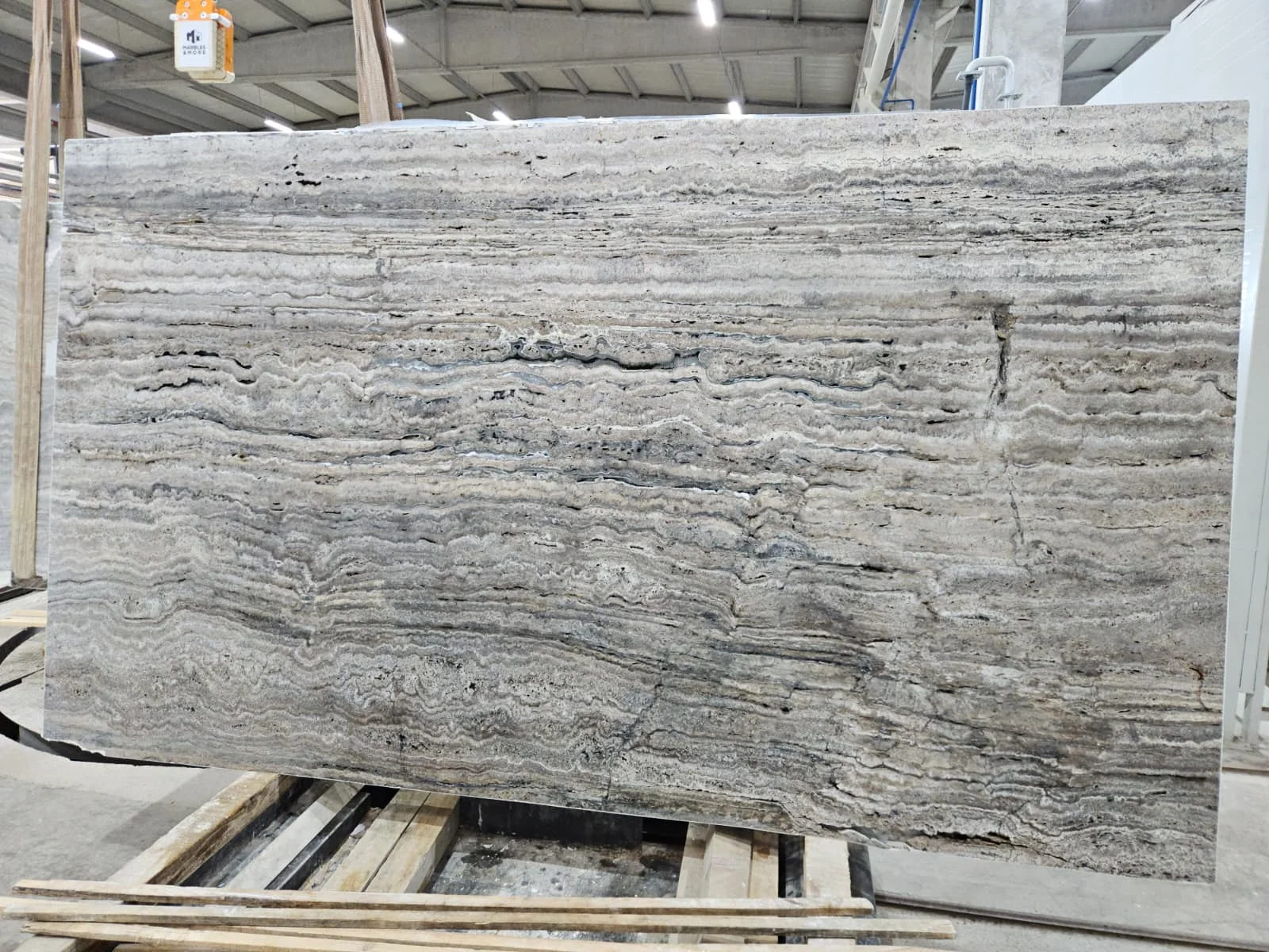 Thumbnail Of Silver Travertine Slab Bundle No. ST-R320182 - 20 mm, Finish: Raw Slab, 5.82 m² - Sold From Eskişehir, Turkey By Marque Natural Stones