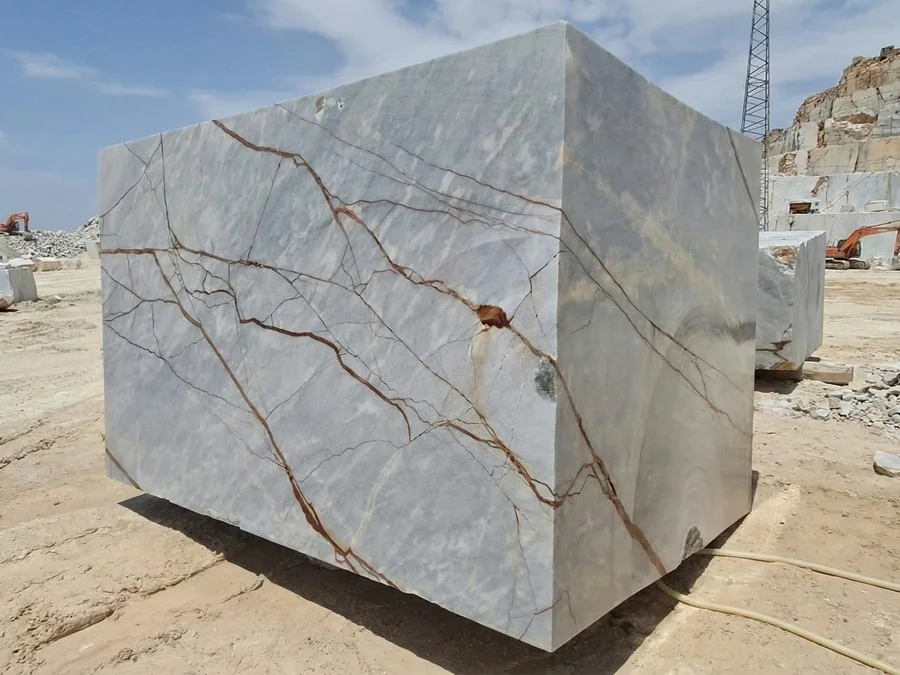 Deep River marble quarry block from Turkey