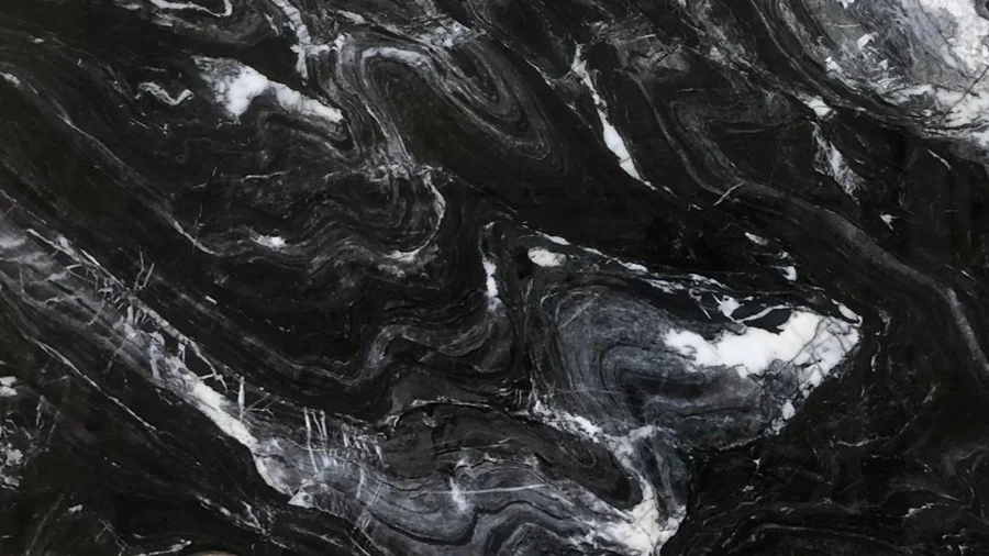 Fusion Black marble slabs, tiles and blocks