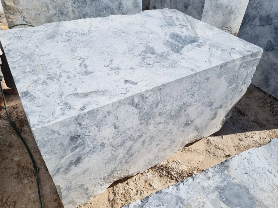Pandora White marble quarry block from Turkey
