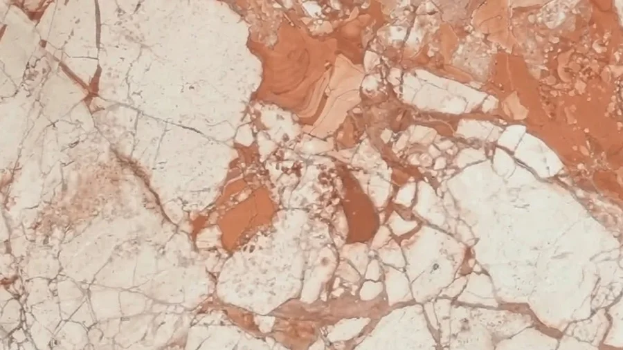 Terracotta marble slabs, tiles and blocks