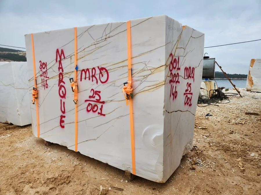 Rosso Venato Dolomite slab production process overview | Marque Natural Stones