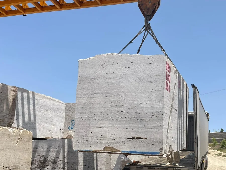 Silver Travertine - Del Bloque a la Placa - 2