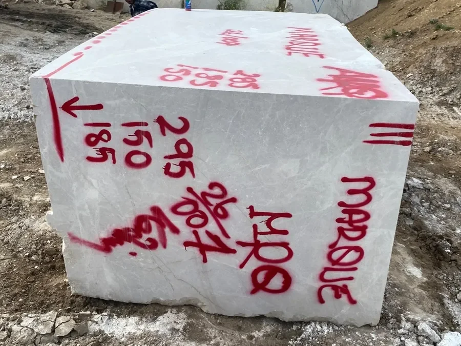 Moon Cream Beige Marble slab production process overview | Marque Natural Stones
